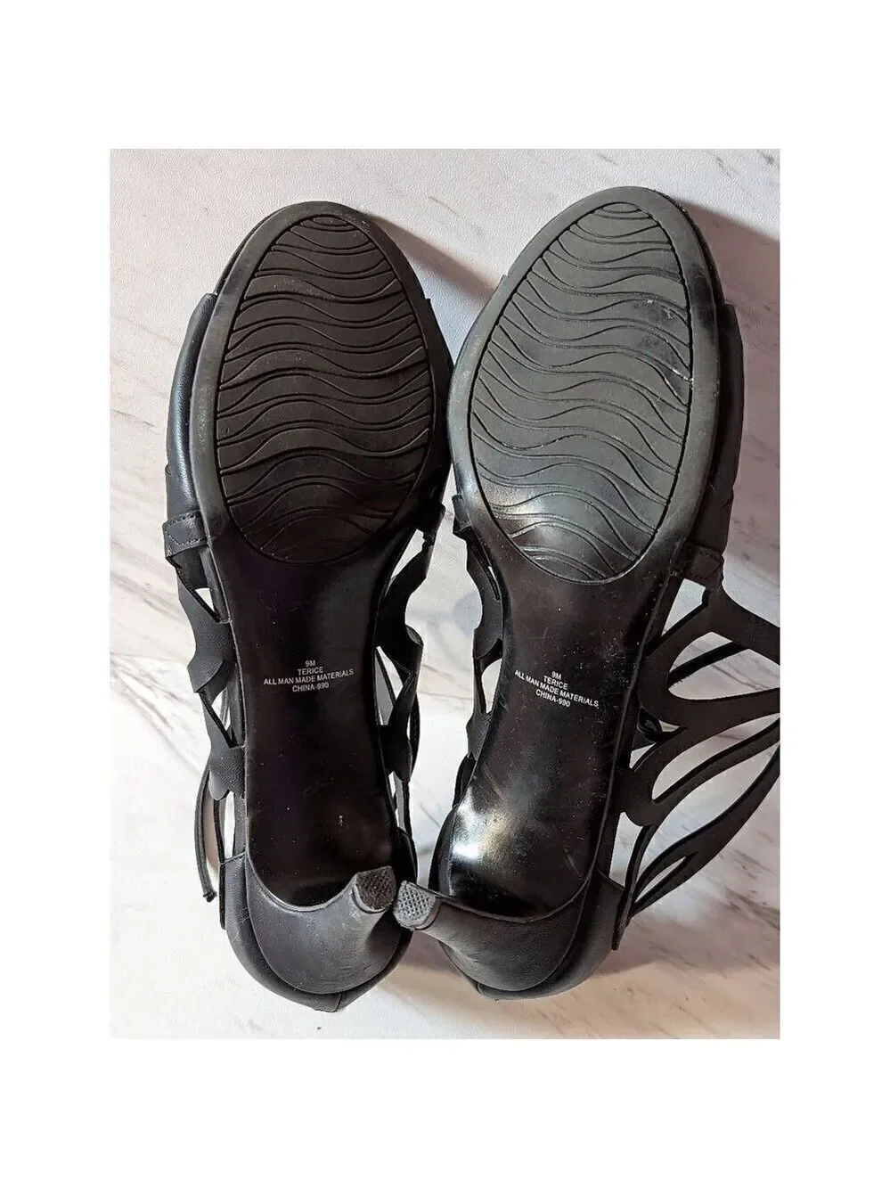 Impo Women's Black Heeled Sandals Size 9